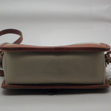Vintage Dooney and Bourke Cream Pebble Leather Crossbody