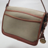 Vintage Dooney and Bourke Cream Pebble Leather Crossbody