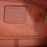 Coach Loganberry/Coral Leather Tote