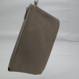 Adrienne Vittadini Beige Pebble Leather Wristlet