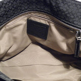 Coach Black Signature Canvas Tote