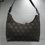 Dooney & Bourke Small Brown Signature Canvas Hobo