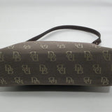 Dooney & Bourke Small Brown Signature Canvas Hobo