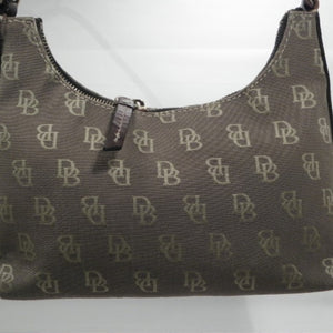 Dooney & Bourke Small Brown Signature Canvas Hobo