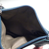 Coach Teal Leather Wristlet