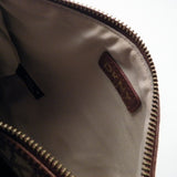 DKNY Brown and Tan Signature Canvas Crossbody Bag