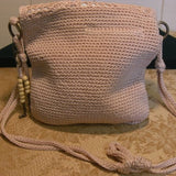 The Sak Crocheted Tan Crossbody Bag