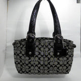 Coach Black SOHO Signature Jacquard Satchel