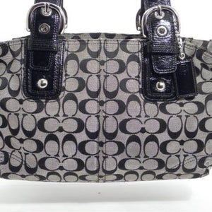 Coach Black SOHO Signature Jacquard Satchel