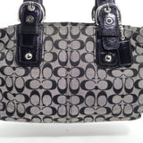 Coach Black SOHO Signature Jacquard Satchel