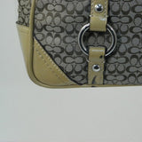 Coach Khaki/Camel Signature Patent Leather Tote