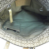 Coach Khaki/Camel Signature Patent Leather Tote