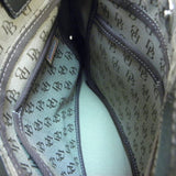 Dooney & Bourke Beige Canvas Leather Satchel