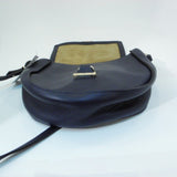 Danielle Sakry Navy Blue Leather Crossbody Bag