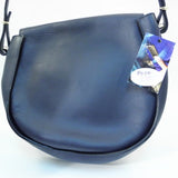 Danielle Sakry Navy Blue Leather Crossbody Bag