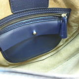 Danielle Sakry Navy Blue Leather Crossbody Bag