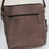 Leabags Buffalo Leather Vintage Style Shoulder Bag