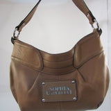 Sophia Caperelli Brown Pebble Leather Hobo Bag