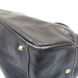 Pietra Black Leather Shoulder Bag
