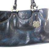 Pietra Black Leather Shoulder Bag