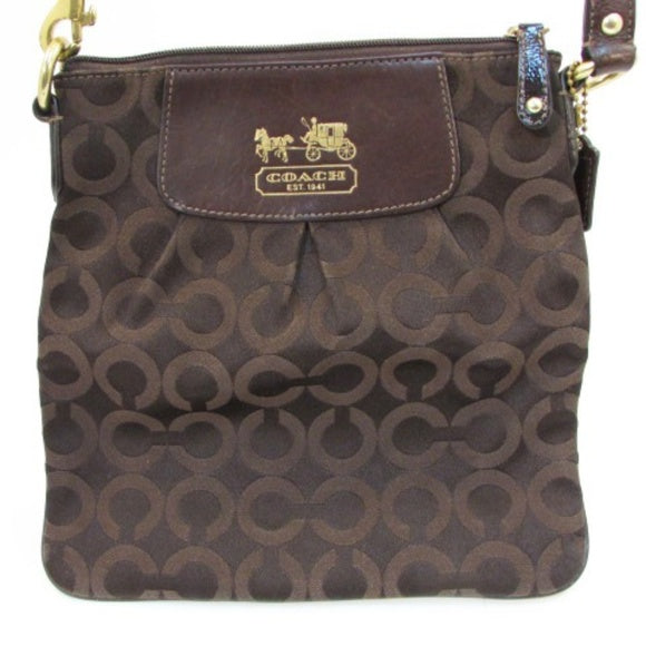 Coach Brown 109 Madison Op Art Crossbody