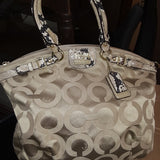 **GORGEOUS** Coach Madison Op Exotic Python Embossed Satchel