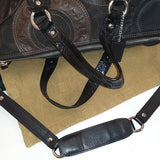 **GORGEOUS** Coach Ashley Brown and Black Satchel