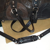 **GORGEOUS** Coach Ashley Brown and Black Satchel