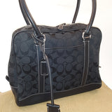Coach Black Jacquard Shoulder Bag