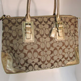 Coach Large Hamptons Signature Satchel Bag