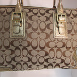 Coach Large Hamptons Signature Satchel Bag