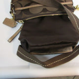 Coach Brown and Bronze Signature Crossbody