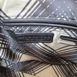 London Fog Pink-Black Reptile Embossed Satchel