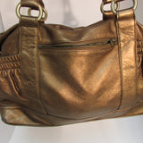 Perlina New York Metallic Bronze Leather Satchel