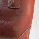 Fossil Brown Leather Dual Top Handle Shoulder Bag
