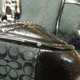 Coach Black Signature Canvas Tote