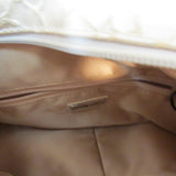 **GORGEOUS** Coccinelle Hand Crafted Cream Leather Handbag