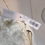 **GORGEOUS** Coccinelle Hand Crafted Cream Leather Handbag