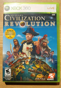Xbox 360 Sid Meier s Civilization Revolution MA PAS TREASURES