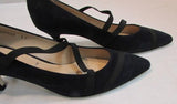 Ron White "Merlinda" French Navy Cashmere Suede Pump