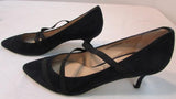 Ron White "Merlinda" French Navy Cashmere Suede Pump